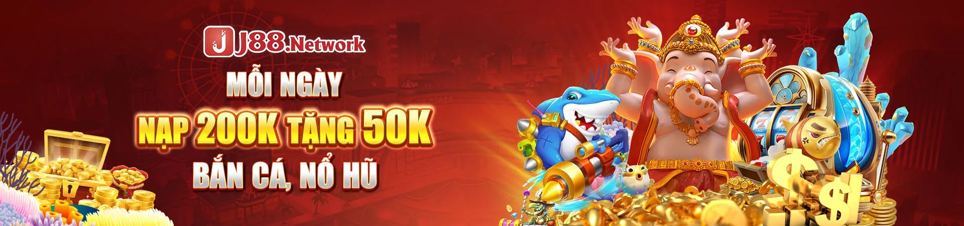Banner Khuyến Mãi Hấp Dẫn Game Bắn Cá H5