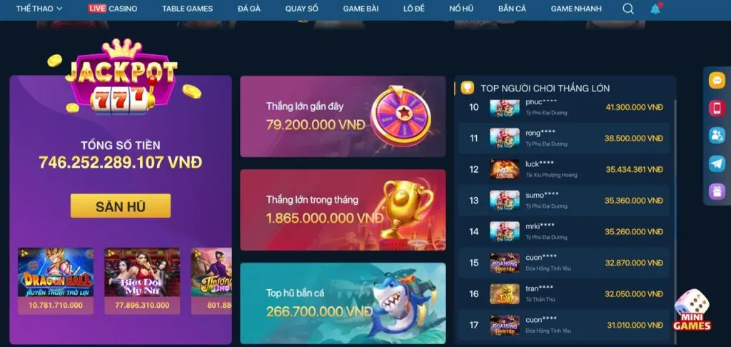 Thưởng nạp lần đầu cho game bắn cá H5